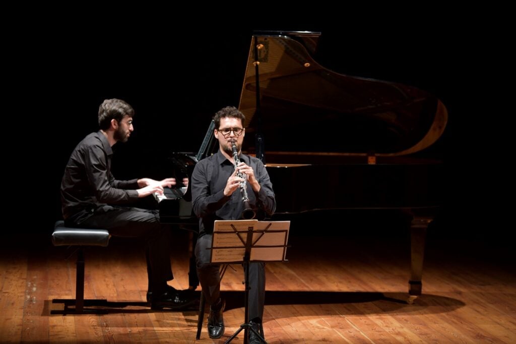I vincitori della borsa di studio Residart 2024, il Duo Althea. Foto Stefano Binci
