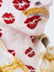 Stefania Carlotti Summer Kisses, Winter Tears n. 1 2025 glazed ceramic, flowers 32 x 48 x 32 cm / 12.6 x 19 x 12.6 in