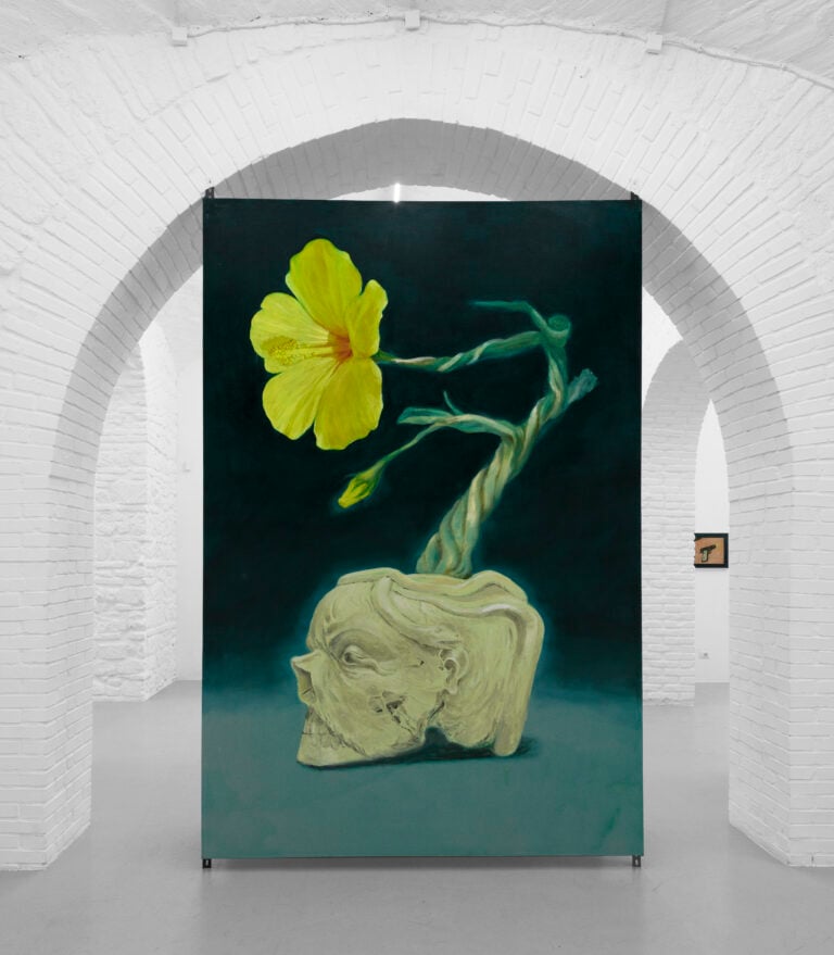Thomas Braida, Tacciono i Fiori, 2025, installation view at Monitor Rome Ph: Giorgio Benni Courtesy the Artist and Monitor Rome, Lisbon, Pereto (AQ)