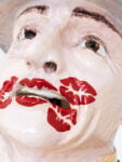 Stefania Carlotti Summer Kisses, Winter Tears n. 3 2025 glazed ceramic, flowers 34 x 48 x 29 cm / 13.4 x 19 x 11.4 in