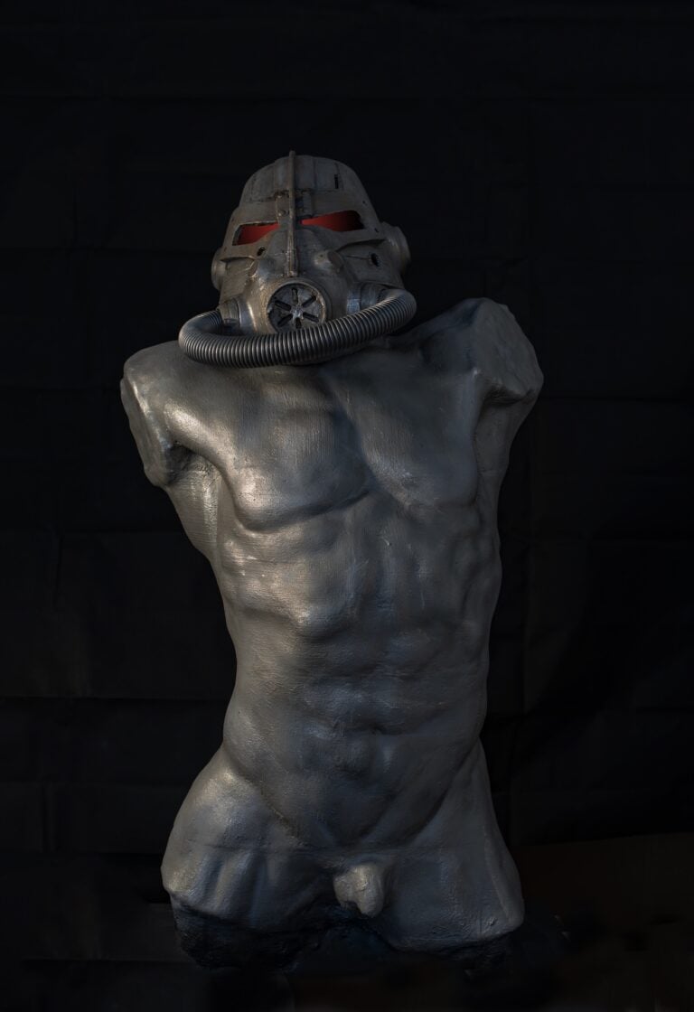 Ale Guzzetti, Cyborg Rodin - Falling Man, Rodin 1882, 2020