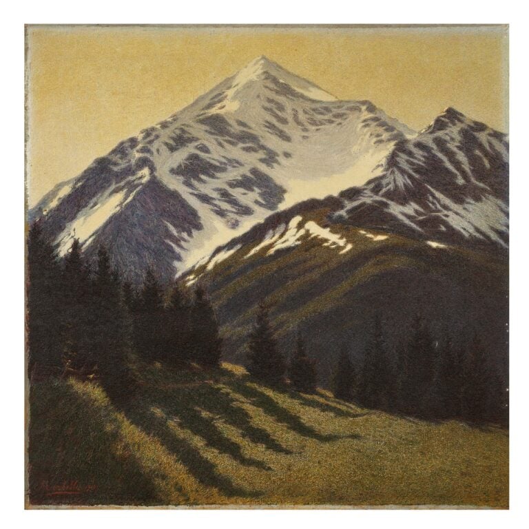 Angelo Morbelli, Pinetina a Santa Caterina. Courtesy Pandolfini