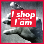 barbara kruger untitled i shop therefore i am 1987 La grande artista Barbara Kruger in Ucraina con un progetto d'arte pubblica sui vagoni di un treno