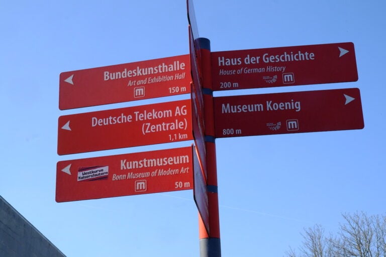 Bonn. Germania Indicazioni sul Museum Mile®Photo Dario Bragaglia