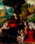 Cesare Magni, La vergine delle rocce, da Leonardo Da Vinci, 1520-25, Museo di Capodimonte, Napoli