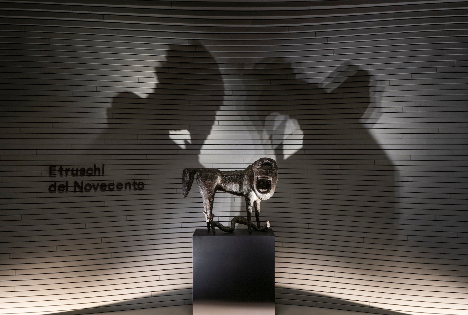 Etruschi del Novecento, installation view at Fondazione Rovati, Milano, 2025. Photo Daniele Portanome per Fondazione Luigi Rovati