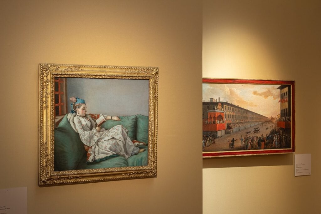 Firenze e l’Europa. Arti del Settecento agli Uffizi, allestimento della mostra, 2025