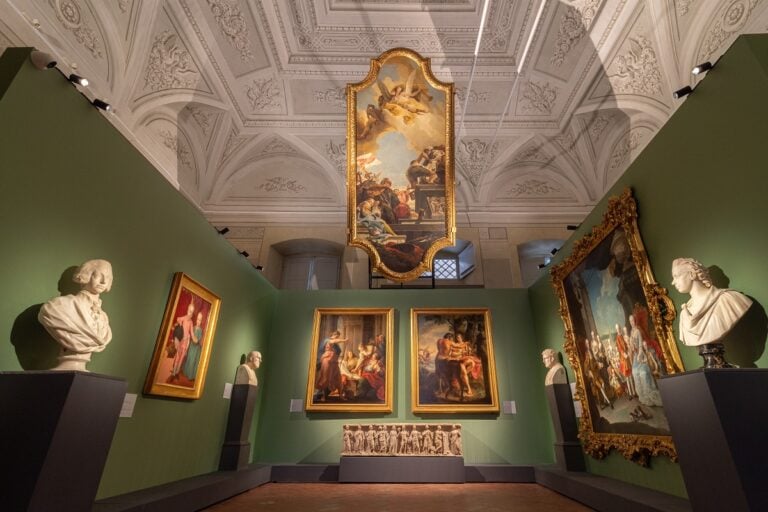 Firenze e l’Europa. Arti del Settecento agli Uffizi, allestimento della mostra, 2025