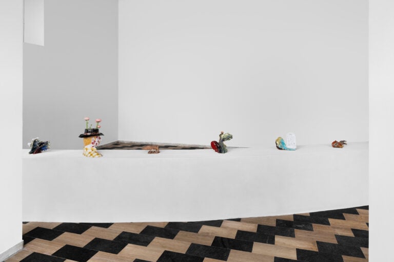 Fontane Animali Cowboys, Stefania Carlotti, Enzo Cucchi, Salvatore Fancello, 2025 Installation view, velo project, Milan