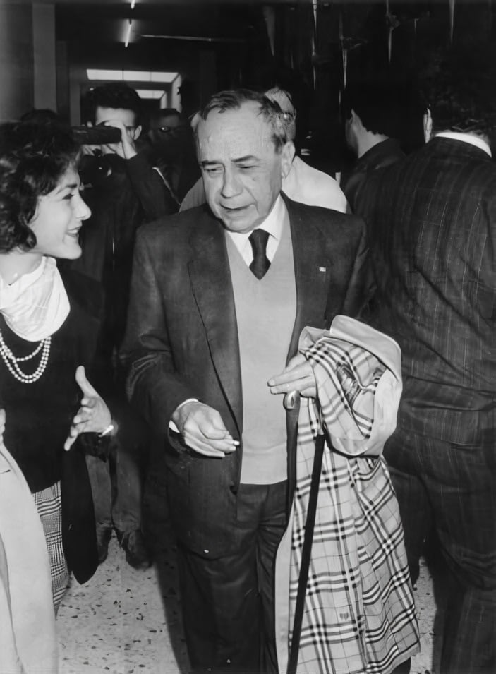 Francesca Corrao con Leonardo Sciascia a Gibellina nel 1988