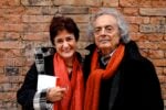 Francesca Corrao con il poeta Adonis. Venezia, Biennale Teatro 2008