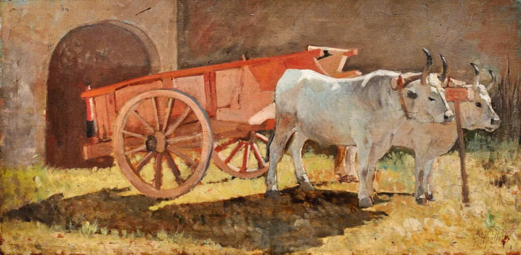 Giovanni Fattori, Bovi al carro