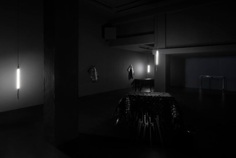 Monica Bonvicini, installation view from Pleasant, Galleria Raffaella Cortese, Milan, 2022. Ph: Andrea Rossetti Courtesy the Artist and Galleria Raffaella Cortese, Milano - Albisola
