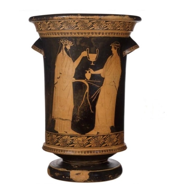 il vaso con i poeti alceo e saffo della collezione panitteri 2 La storia dei vasi greci di Agrigento finiti a Monaco nel 1824 e tornati a casa nel 2024