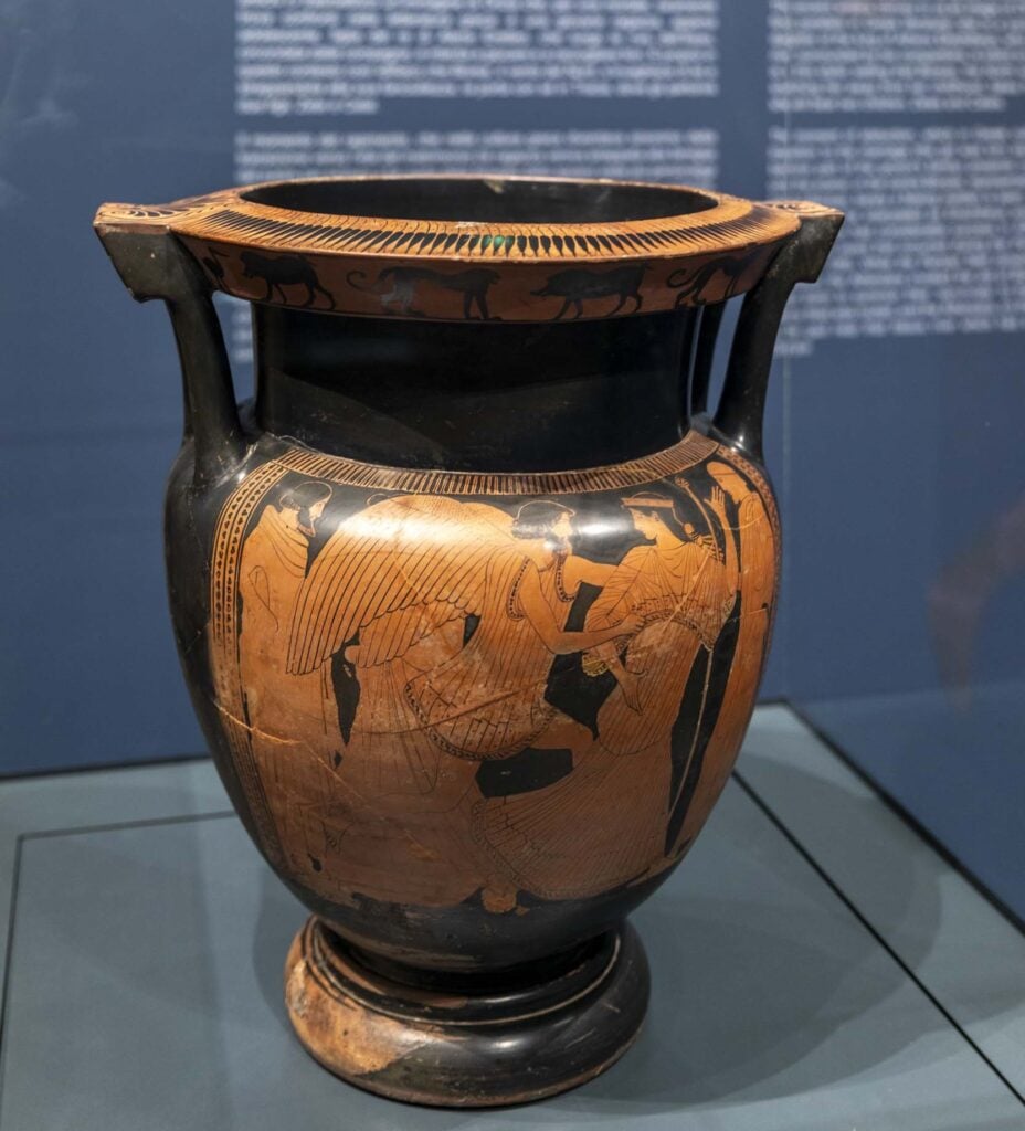 il vaso con il ratto di orizia da parte di borea collezione panitteri museo griffo agrigento 2024 25 2 La storia dei vasi greci di Agrigento finiti a Monaco nel 1824 e tornati a casa nel 2024