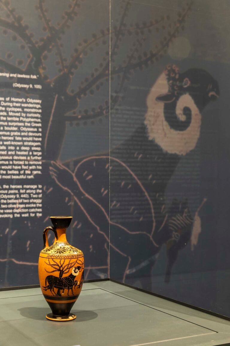 Il vaso con Odisseo e il caprone di Polifemo, Collezione Panitteri, Museo Griffo. Ph. Angelo Pitrone