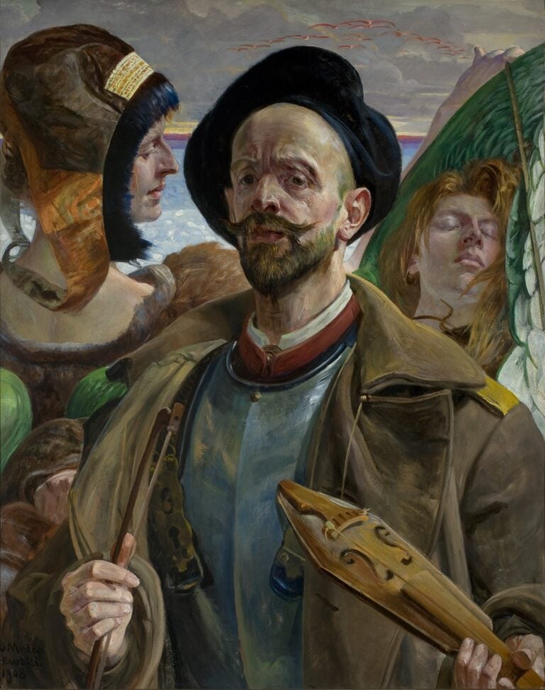 Jacek Malczewski, Su una sola corda, 1908, Varsavia, National Museum