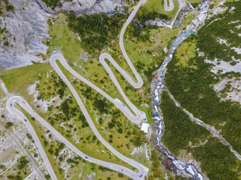 La vista dall'alto della Strada dello Stelvio, crediti Enrico Bigno Pozzi