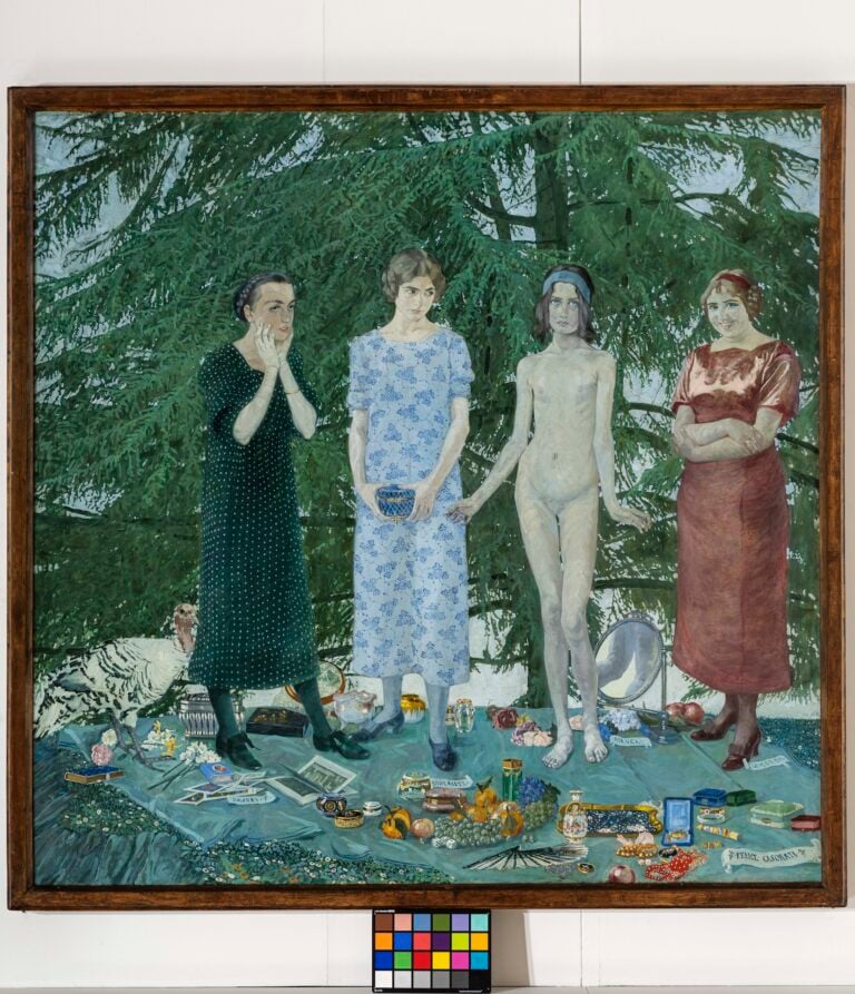 Le signorine, 1912, olio su tela. Fondazione Musei Civici di Venezia – Galleria Internazionale d’Arte Moderna di Ca’ Pesaro. © Felice Casorati by SIAE copia