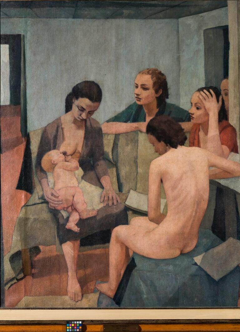 Le sorelle Pontorno, 1937, olio su tela, 162 x 129 cm. UniCredit Art Collection. Photo Credit Sebastiano Pellion di Persano. © Felice Casorati by SIAE