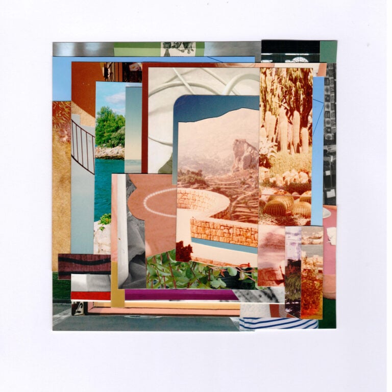 Lilly Lulay, Mindscapes 111, 2023, photo collage, 6 cm x 15,9 cm (unframed), framed_ 38 x 27 cm