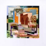 Lilly Lulay, Mindscapes 113, 2024, photo collage, 6 cm x 13,6 cm (unframed), framed_ 38 x 27 cm