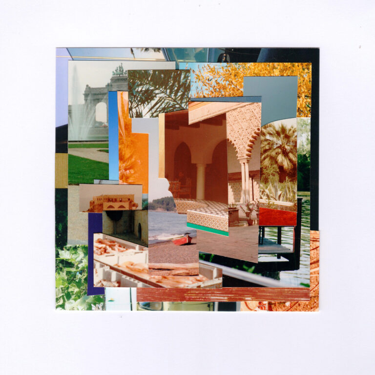 Lilly Lulay, Mindscapes 113, 2024, photo collage, 6 cm x 13,6 cm (unframed), framed_ 38 x 27 cm