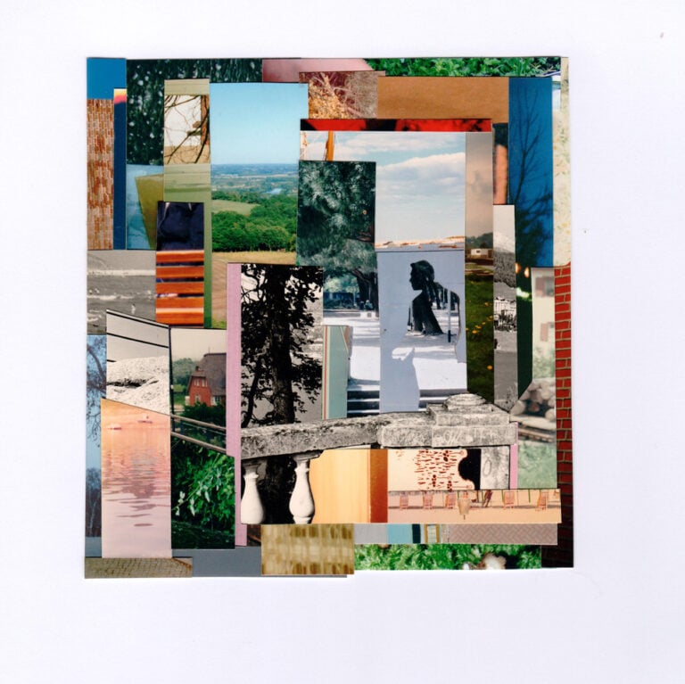 Lilly Lulay, Mindscapes 118, 2024, photo collage, 5 cm x 14,5 cm (unframed), framed_ 38 x 27 cm
