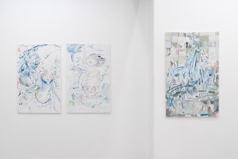 Lorenza Boisi, Turning Saints into the Sea, Installation view, Galleria Richter Fine Art, Courtesy Richter Fine Art, Roma, Photo Eleonora Cerri Pecorella