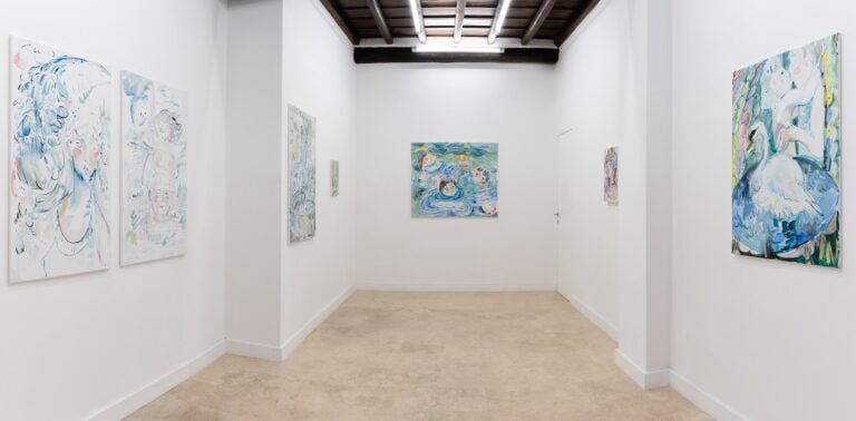 Lorenza Boisi, Turning Saints into the Sea, Installation view, Galleria Richter Fine Art, Courtesy Richter Fine Art, Roma, Photo Eleonora Cerri Pecorella