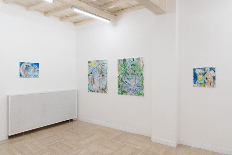 Lorenza Boisi, Turning Saints into the Sea, Installation view, Galleria Richter Fine Art, Courtesy Richter Fine Art, Roma, Photo Eleonora Cerri Pecorella