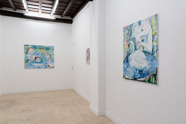 Lorenza Boisi, Turning Saints into the Sea, Installation view, Galleria Richter Fine Art, Courtesy Richter Fine Art, Roma, Photo Eleonora Cerri Pecorella