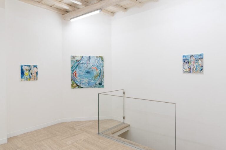 Lorenza Boisi, Turning Saints into the Sea, Installation view, Galleria Richter Fine Art, Courtesy Richter Fine Art, Roma, Photo Eleonora Cerri Pecorella