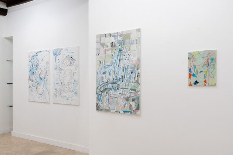 Lorenza Boisi, Turning Saints into the Sea, Installation view, Galleria Richter Fine Art, Courtesy Richter Fine Art, Roma, Photo Eleonora Cerri Pecorella