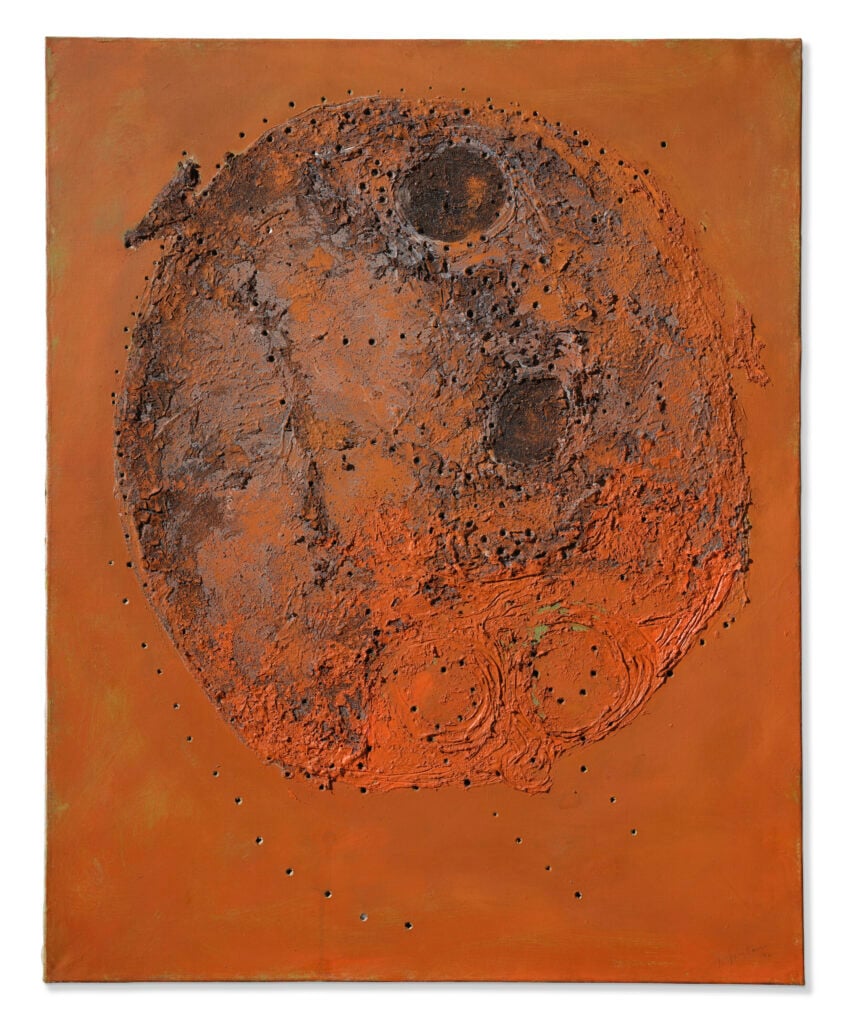 Lucio Fontana, Concetto spaziale, 1956. Courtesy Christie's Images Limited 2025