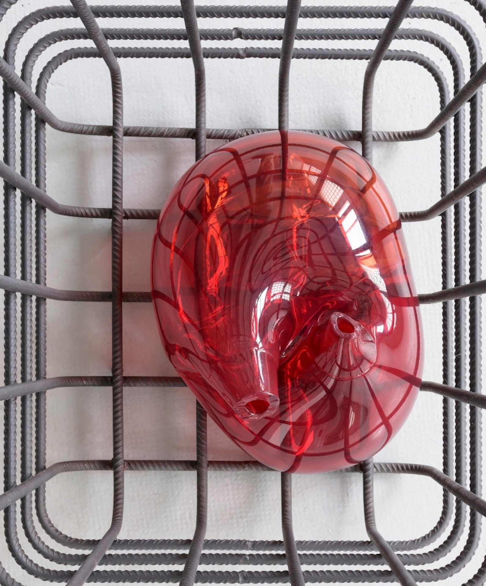 Mona Hatoum, Cellules (detail), 2012-2013, Installation view at Galerie Chantal Crousel, Paris. © Mona Hatoum. Courtesy Galerie Chantal Crousel, Paris. Photo Florian Kleinefenn