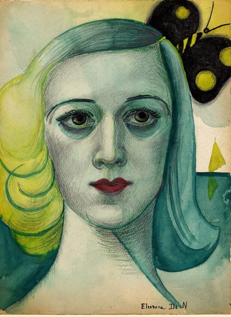 Nori De Nobili - Nori con farfalla,1946