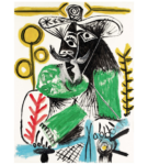 Pablo Picasso, Homme assis, 1969. Courtesy Sotheby's