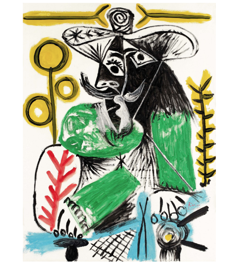 Pablo Picasso, Homme assis, 1969. Courtesy Sotheby's