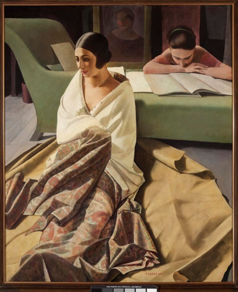 Raja, 1924-1925, tempera su tavola, 120 x 100 cm. Collezione privata. Photo Credit Matteo De Fina. © Felice Casorati by SIAE