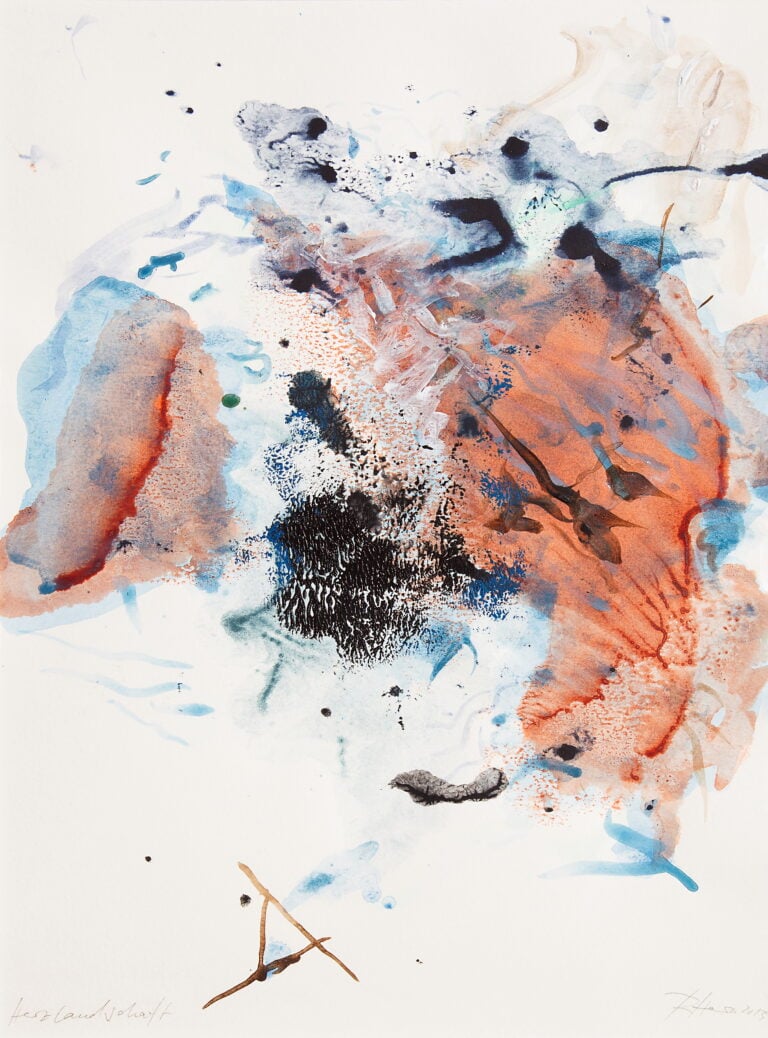 rebecca horn herzlandschaft 2013 matita e acrilico su carta pencil and acrylic on paper 40 x 30 cm 635 x 52 cm framed ph karin weyrich courtesy studio trisorio Torna a Napoli il weekend delle gallerie d’arte di Napoli. Ecco tutti i protagonisti dell'edizione 2025