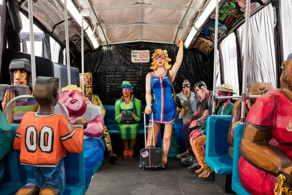Red Grooms, The Bus, 1995, collection Fenix
