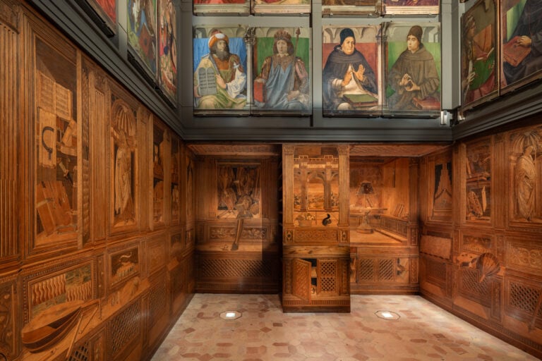 Riallestimento dello Studiolo di Federico da Monfeltro al Palazzo Ducale di Urbino