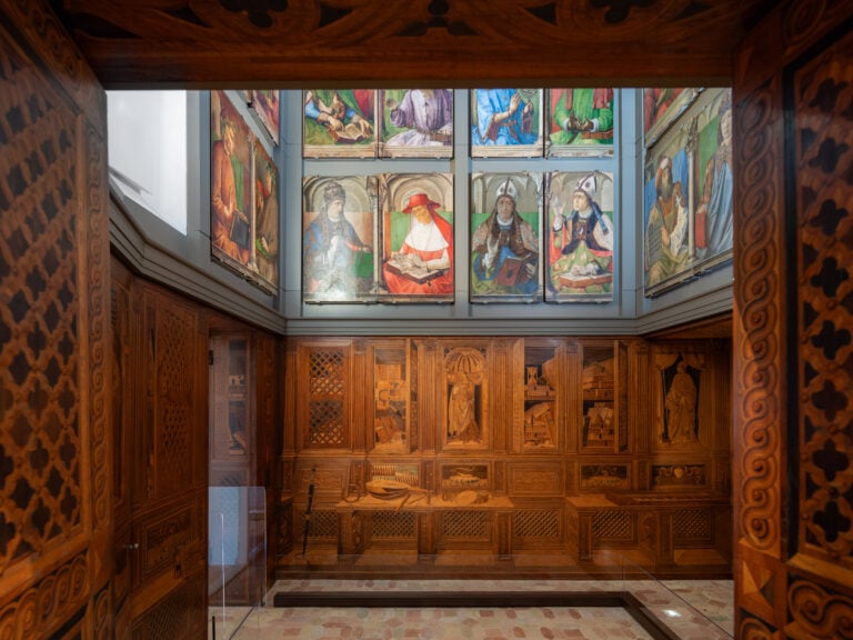 Riallestimento dello Studiolo di Federico da Monfeltro al Palazzo Ducale di Urbino