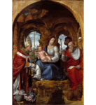 Cesare Magni, Sacra Famiglia tra Sant'Ambrogio e San Gerolamo, Denver Art Museum