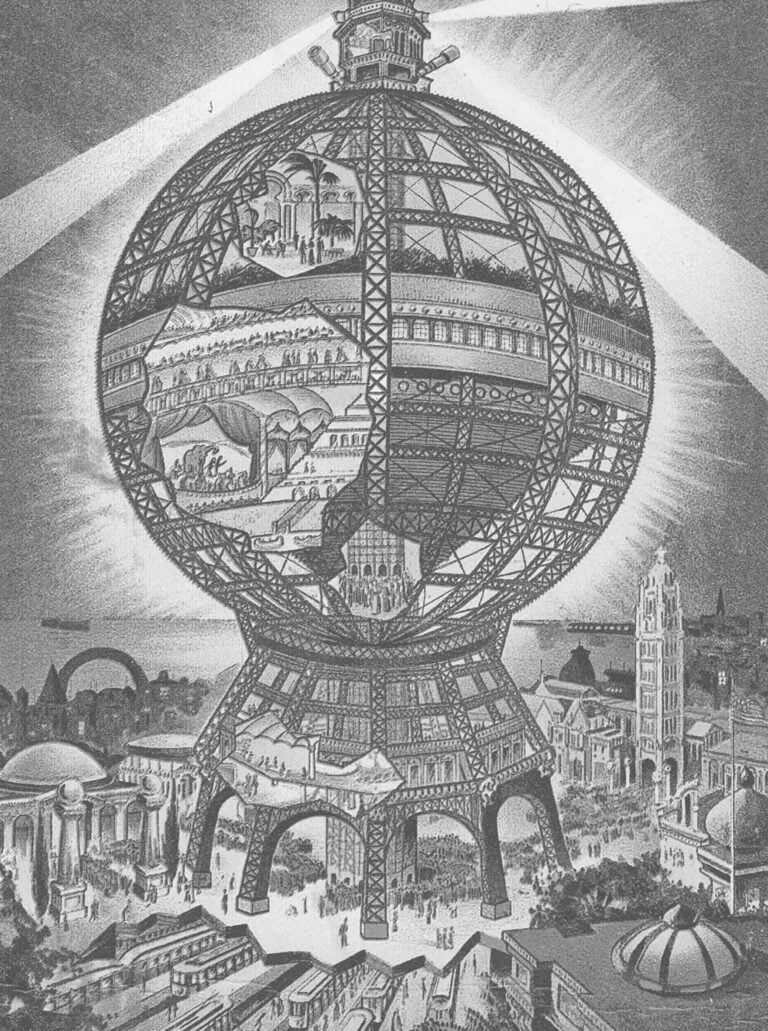 Samuel Friede, Progetto della Globe Tower, Coney Island, cartolina. Courtesy l’editore