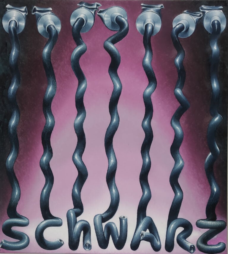 santolo de luca schwarz 65 x 58 cm 2020 olio su cartone sagomato Torna a Napoli il weekend delle gallerie d’arte di Napoli. Ecco tutti i protagonisti dell'edizione 2025