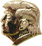 Spilla placcata oro con il profilo di Donald Trump