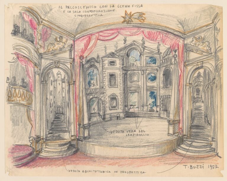 Tomaso Buzzi, sketch per il Teatro della Cometa, 1956