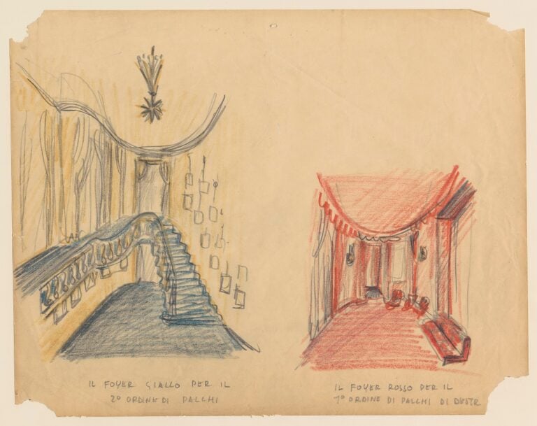Tomaso Buzzi, sketch per il Teatro della Cometa, 1956